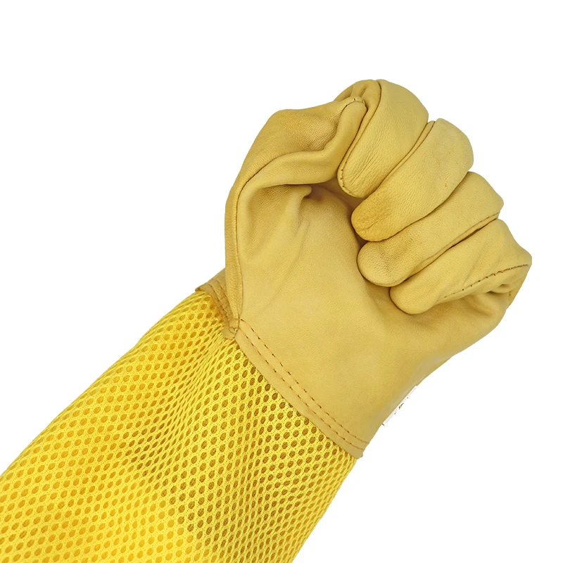 Guantes de apicultor, mangas protectoras, ventilados, profesionales, antiabejas para apicultura, herramientas para evitar colmena