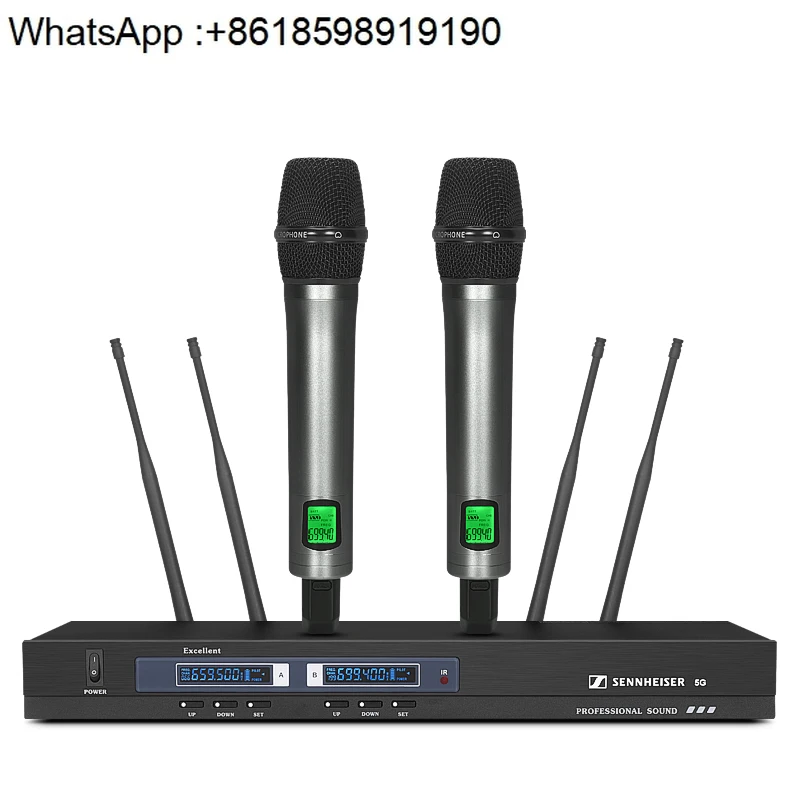 Professional one-to-two wireless microphone KTV wedding real U stage performance anti-howling one-to-four wheat