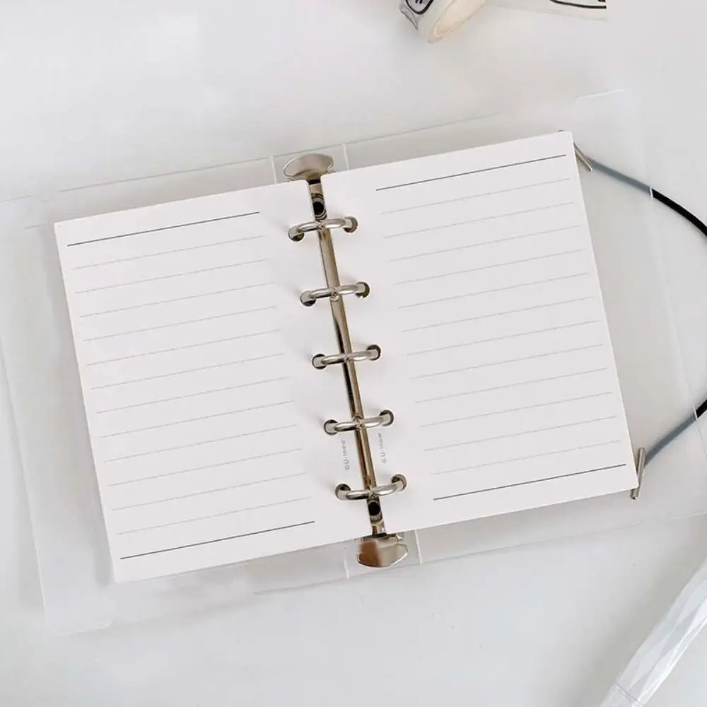 

50Sheets M5 A8 Loose-Leaf Notebook Refill Paper Line Grid 5-hole Inner Refill Binder Paper Pages Daily Monthly Weekly Agenda