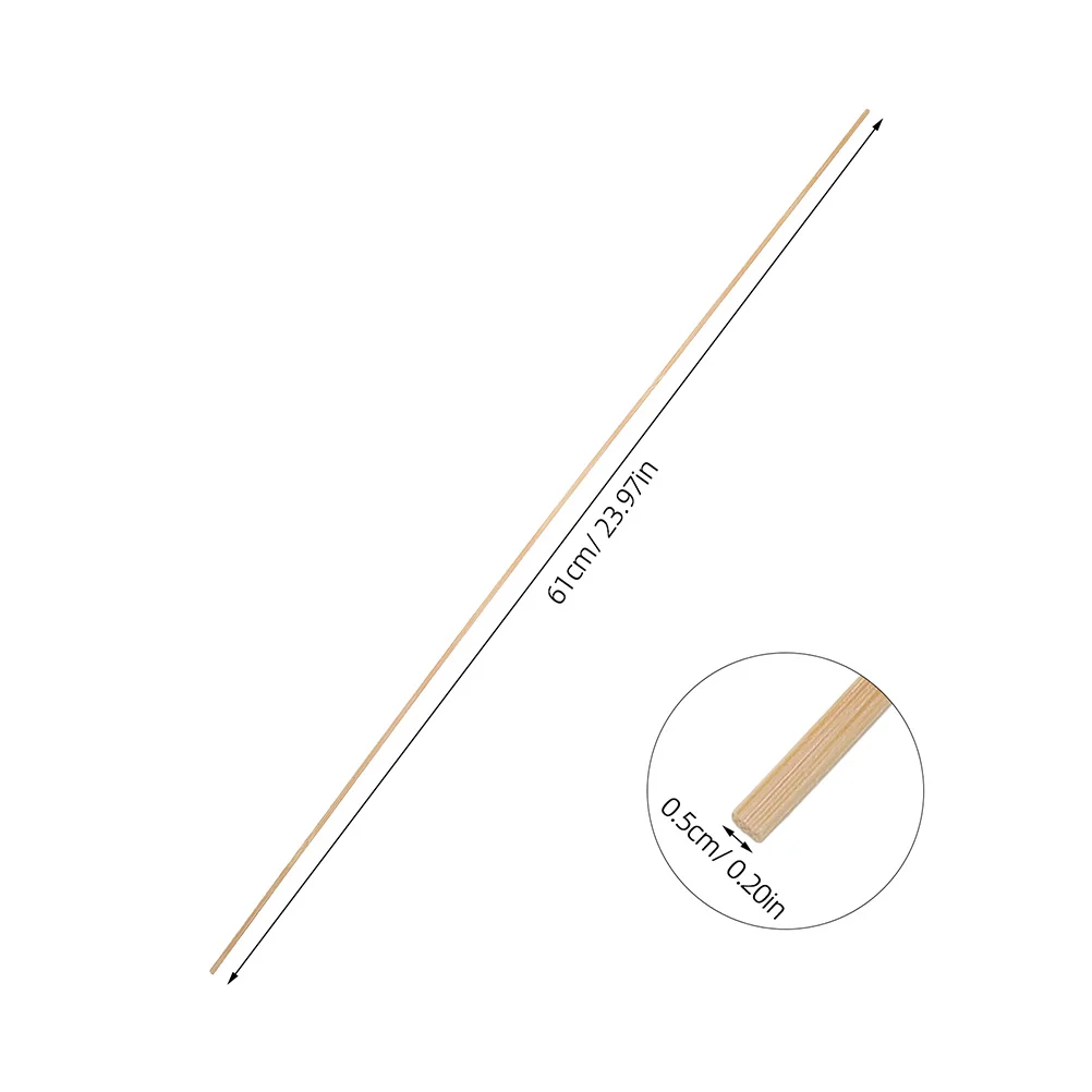 Palos de bambú de 20 piezas para hacer varillas de marco precortadas, actividades artesanales Diy, Kit de construcción de cometas al aire libre para niños, palo para cometa