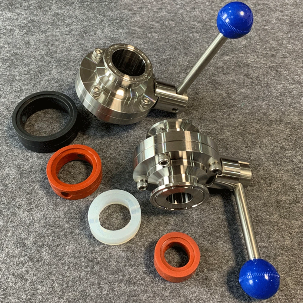 25 32 38 45 51 63 76 89 102mm fkm epdm Dichtung für 1.5 "2" 2.5 "3" 4 "Tri Clamp Sanitär-Absperr klappe Homebrew – Detail 3
