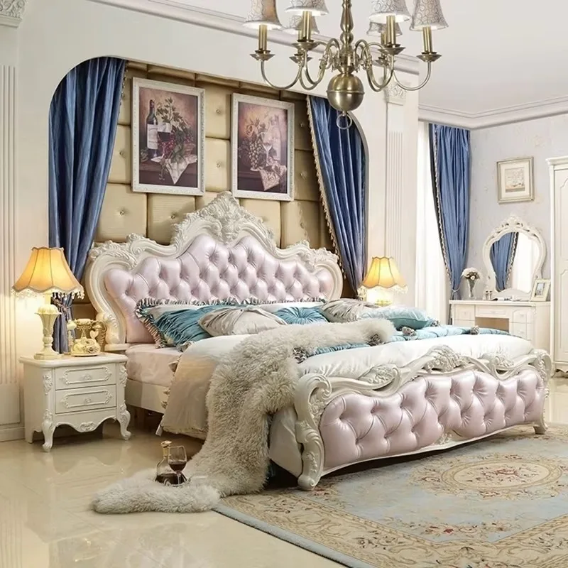 الحديثة الفاخرة سرير مزدوج المعزي اللوح الأمامي قواعد كاملة الحجم سرير مزدوج غرفة المعيشة تخزين Schlafzimmer Bett أثاث المنزل #3