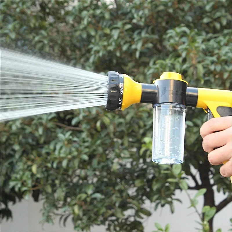 Multi-functional high pressure car wash water gun foam sprayer spray bottle household car water pipe car watering flower image 4