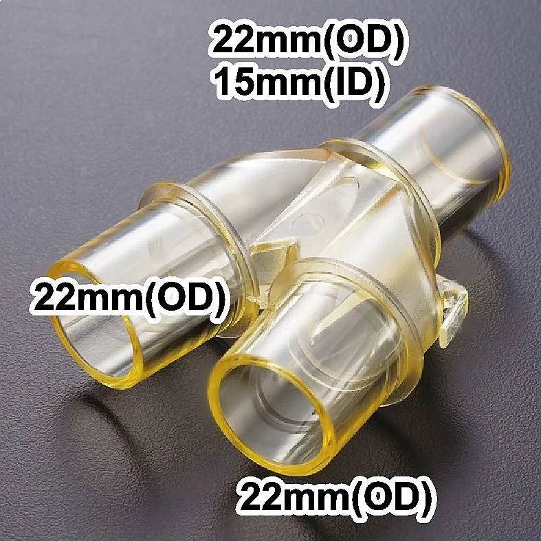 Anesthesia Machine/respirator Without Pressure Measurement Hole Y-shaped Tee Joint/triple Joint/tee Pipe