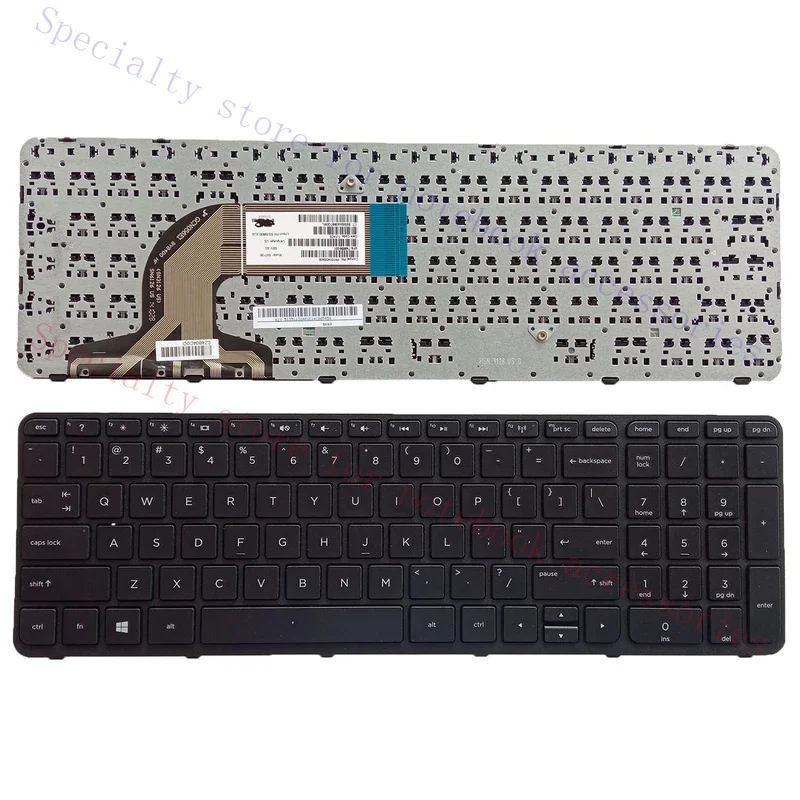 US Keyboard for Hp Pavilion 15-e 15-n 15-g 15-r 15-F 776778-001 250 G3 255 G3 256 G3 TPN-Q118 Q121 Q130 Q132 C117