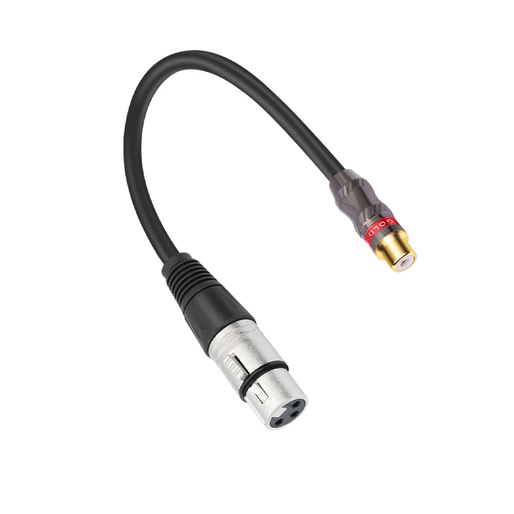 0.3 متر 3Pin XLR أنثى إلى RCA أنثى RCA أنثى إلى 3Pin-XLR شاحن أنثي الحبل لمكبرات الصوت أنظمة الصوت ستيريو HiFi