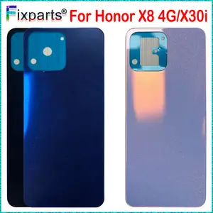 Bilashmart BackShell Glass 6.7 Honor X8 4G TFY LX1 TFY LX2 Back Cover Rear Housing Door Case Replacement Honor X30i Back Panel Cover