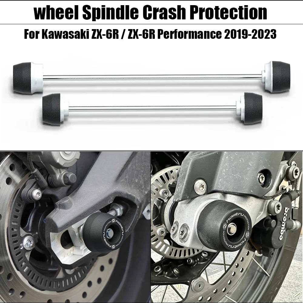 

Front Rear wheel Spindle Crash Protection For Kawasaki ZX-6R / ZX-6R Performance 2019-2023