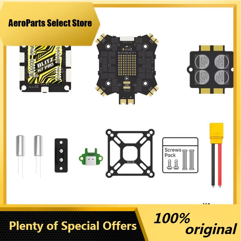 AeroPartsiFlight BLITZ H7 Pro Flight Control BLITZ E80 Pro 4-IN-1 ESC With CNC Alum Cover Or Without CNC Alum Cover for FPV Raci