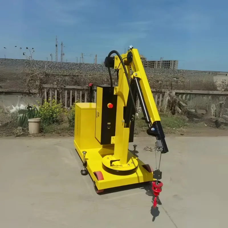 

Best-selling Durable Portable 360 Degree Rotating Hydraulic Mini Floor Crane Small Mobile Electric Shop Crane For Quick Lifting