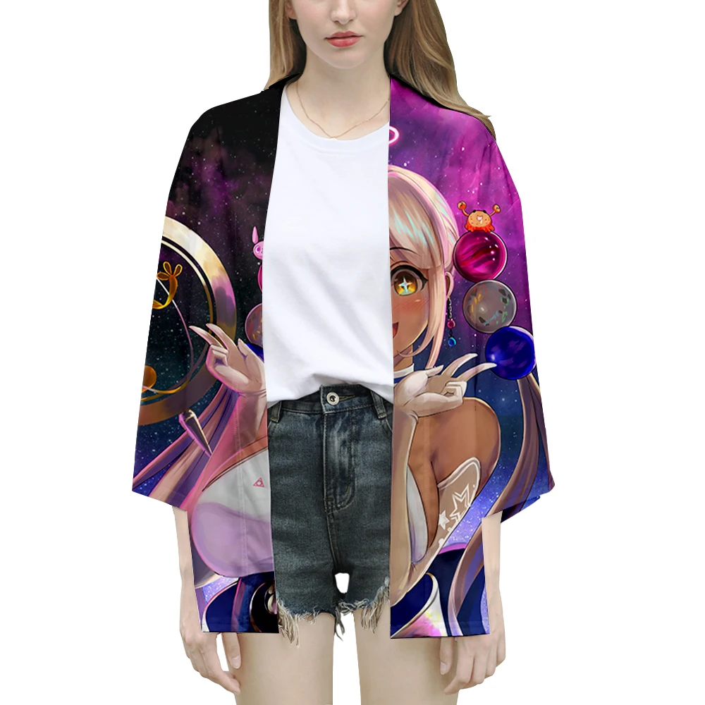 TsukumoSana Virtual anchor Peripherals Japanese Loose Beach Cardigan Boy Girl's Harajuku KimonoTops Blouse Yukata Clothing