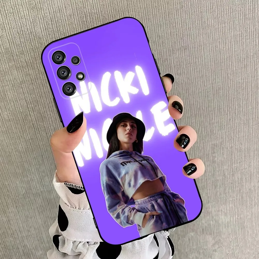 Singer N-Nicki Nicole  Phone Case For Samsung Galaxy A20,A21s,A22,A31,A32,A52,A53,A72,73,A80,A91 Soft Black Cover