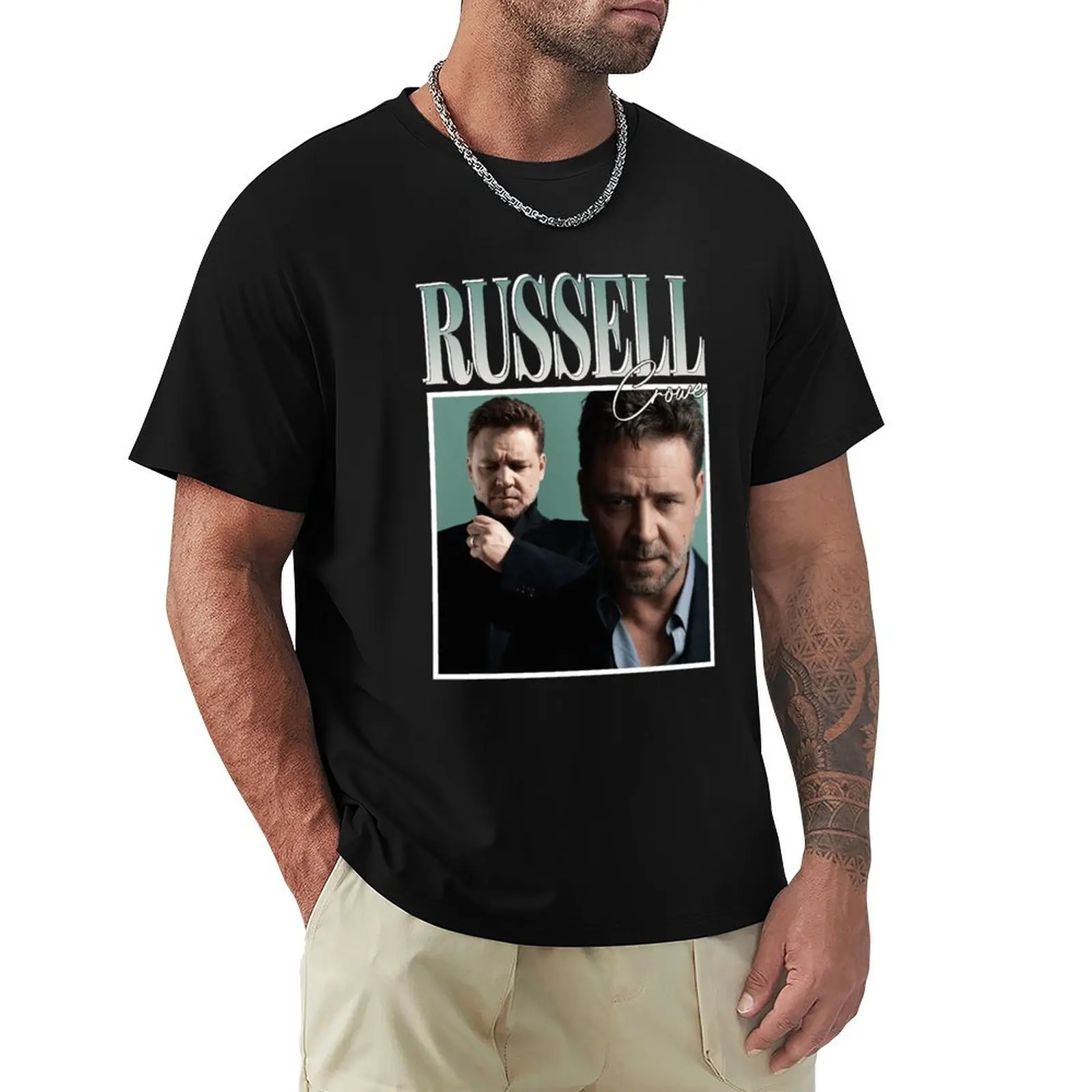 

Russell crowe T-Shirt Man t-shirt customs funny meme t-shirts mens clothing