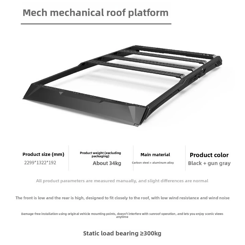 Car Roof Racks Platform Luggage Kit with Side Awning Ladder  Storage Bag Fit