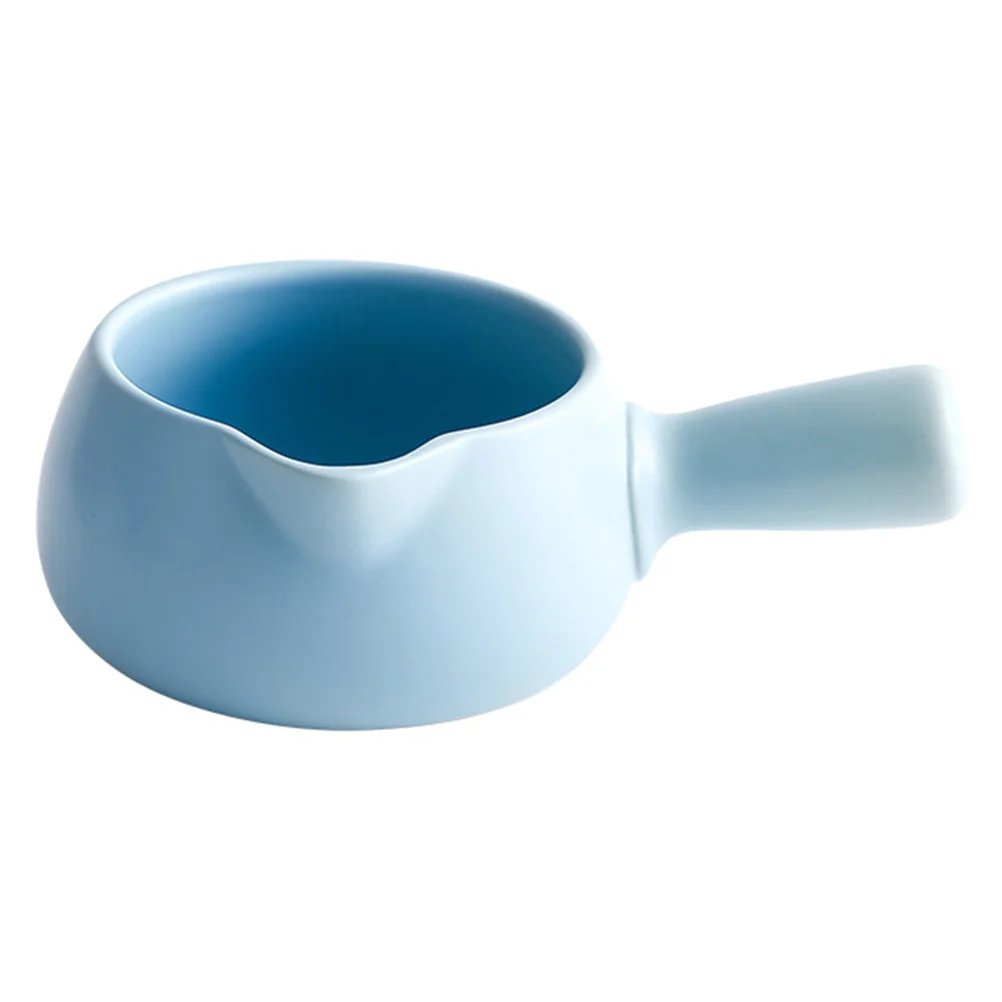 Sartén de leche de cerámica de 700Ml, olla de sopa y fideos antiadherente profesional para cocinar multiusos, utensilios de cocina resistentes al calor de fácil limpieza