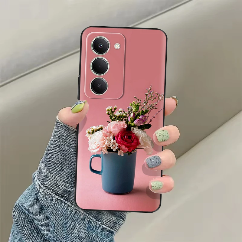 ل Redmi 15 حافظة 2025 لطيف الزهور كوكه لينة السائل سيليكون الغطاء الخلفي ل Redmi 15 الحالات الهاتف Redmi15 5G 4G Fundas Shells #6