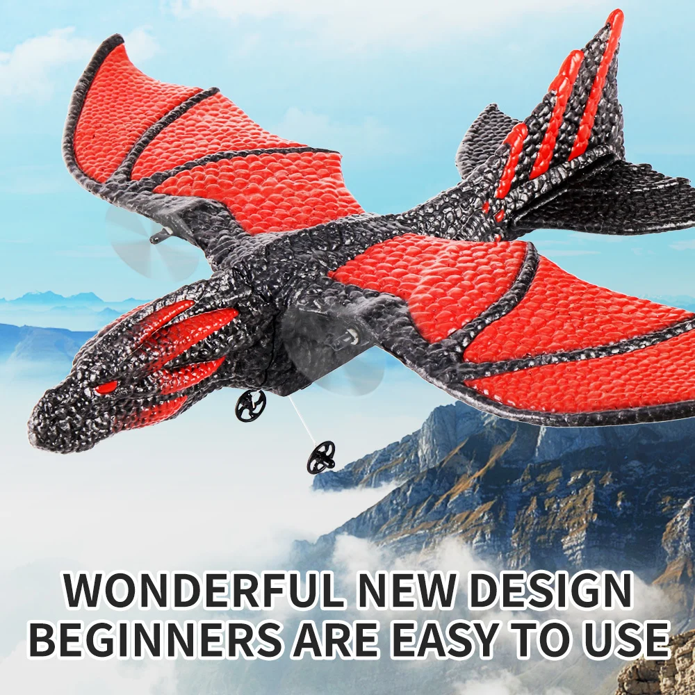 Dragon Z60 RC Dinosaur Toys EPP Anti-wear Foam RC Glider 2.4G 2CH Fixed Wingspan Dragon Airplane Gift Pterosaur Plane for Kids