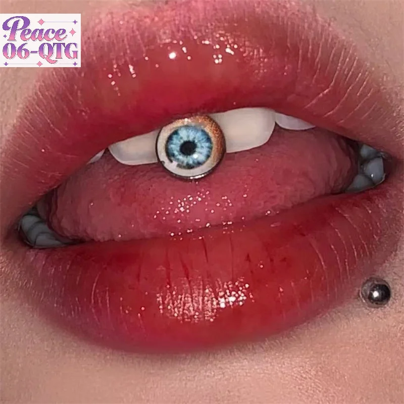 رائجة البيع 1 قطعة الفولاذ المقاوم للصدأ 14 جرام حلقات اللسان الحديد توهج اللسان الحديد مجوهرات للنساء ثقب اللسان ثقب #1