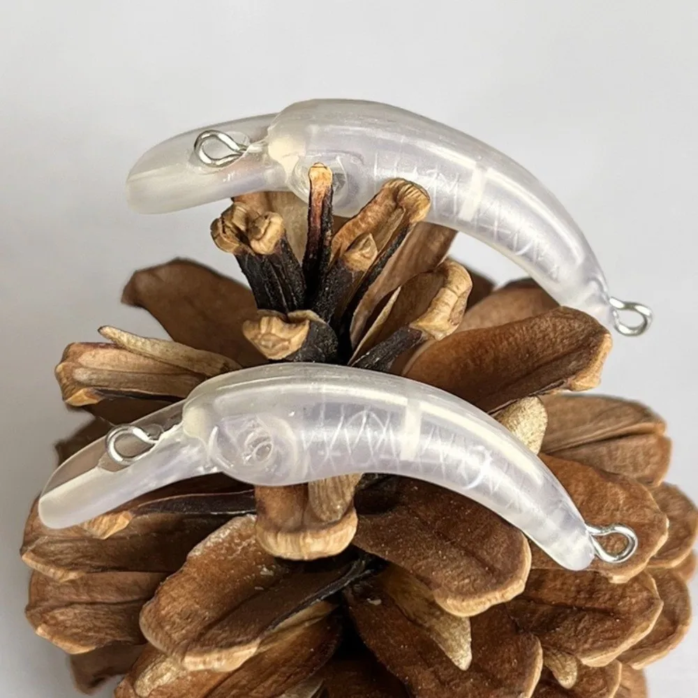 

4CM Size Floating Crankbait Blanks 1.1G Weight 10pcs Set Unpainted Minnow Lure Small Size Floating Design DIY Fishing Tackle