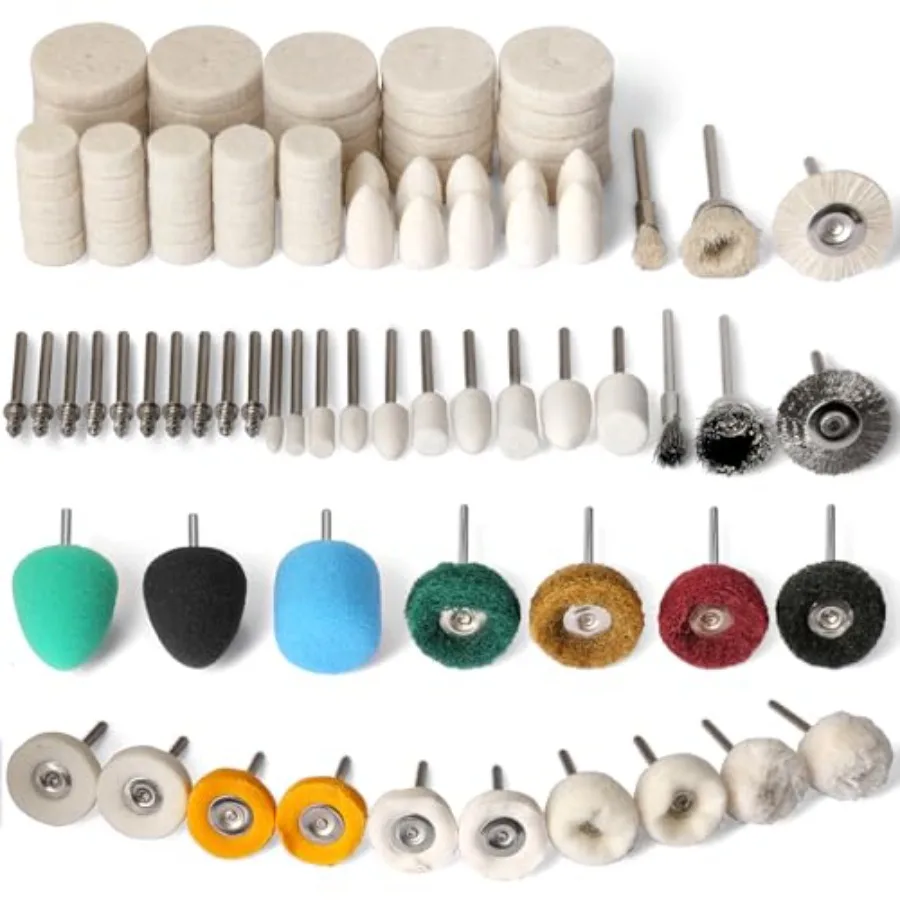 103PCS Buffing Wheel for Dremel Polishing Kit, 1/8
