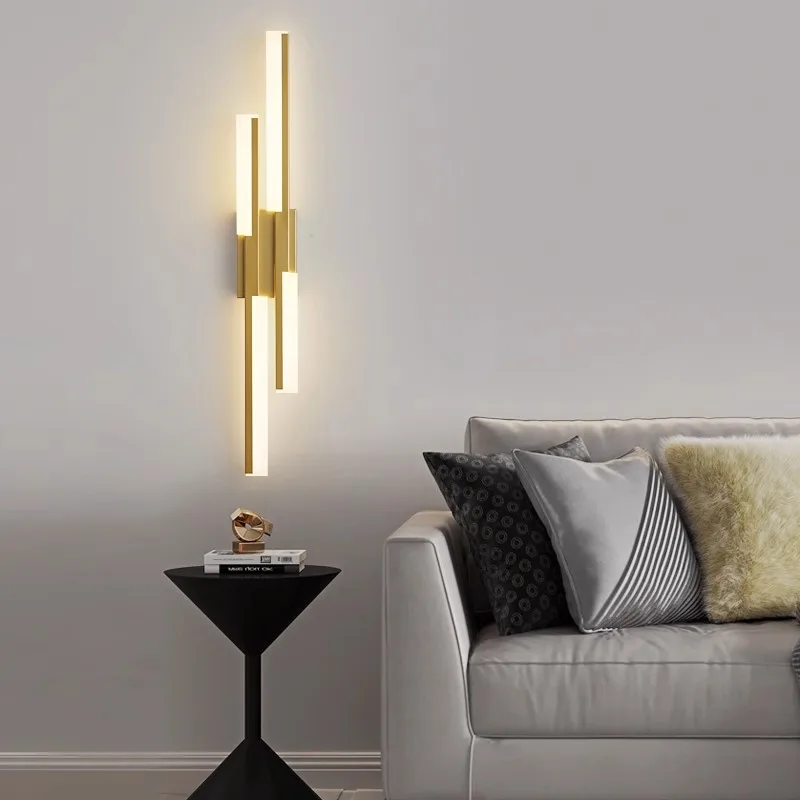 

Modern minimalist LED corridor entrance lights new Nordic stairs balcony bedroom bedside background wall light Home Decoration