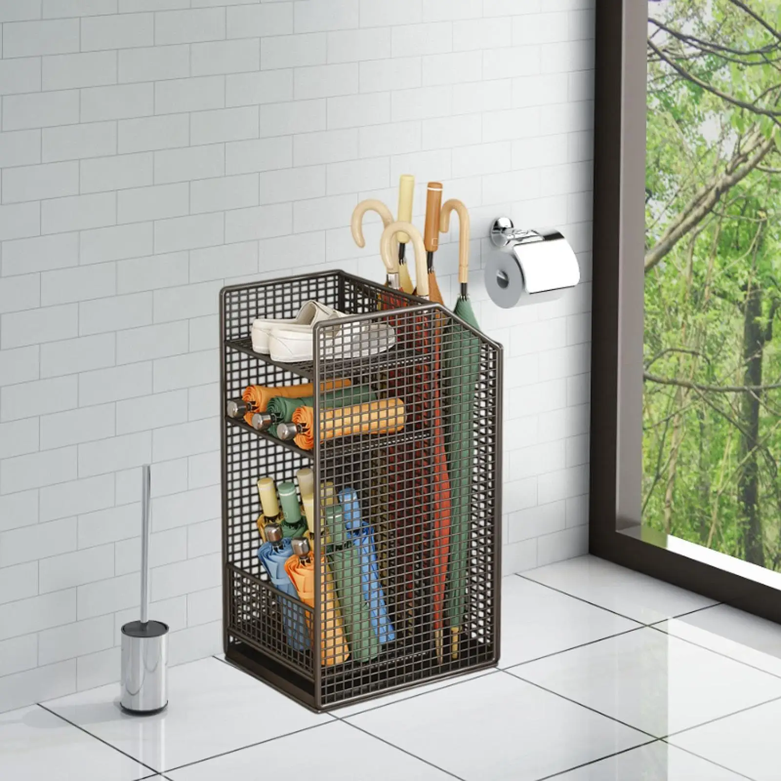 

Umbrella Storage Commercial Use Draining Umbrella Stand Rack
