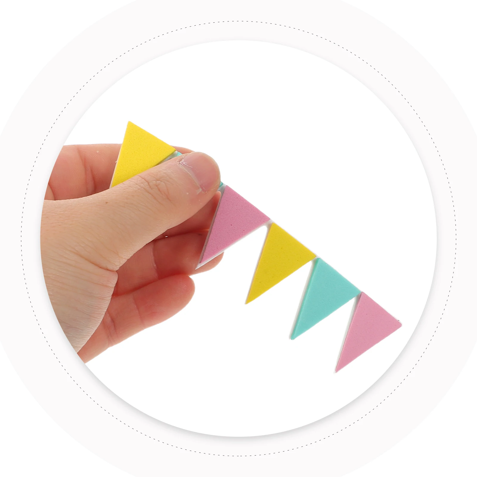 

10pcs Dollhouse Miniature Banner Triangle Flags Festive Bunting Garland For Fairy Garden Christmas Decoration Diy Scene Props