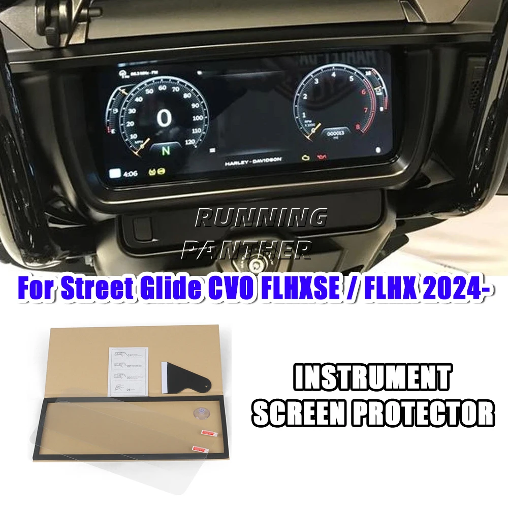 

2024 cvo FLHXSE-FLHX Motorcycle Instrument Screen Protector Film Sticker 2PIC For Harley Street Glide CVO FLHXSE-FLHX 2024 UP