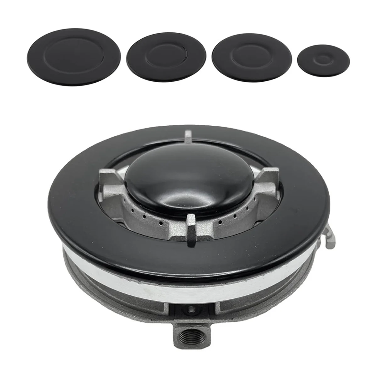 BABQ 4 Pcs Cooker Hob Gas Burner Cap 55mm 75mm 100mm for Oven Gas Hob Burner Crown Flame Cap Kitchen Accessories Flat