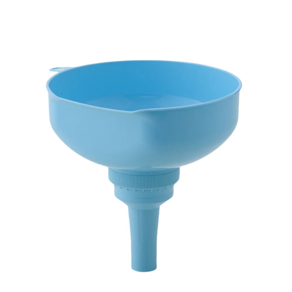 5 Piece Plastic Funnel Set with Stainless Steel Mesh Filter for Oil Wine Vinegar For Fruit Preserve Straining Tasks