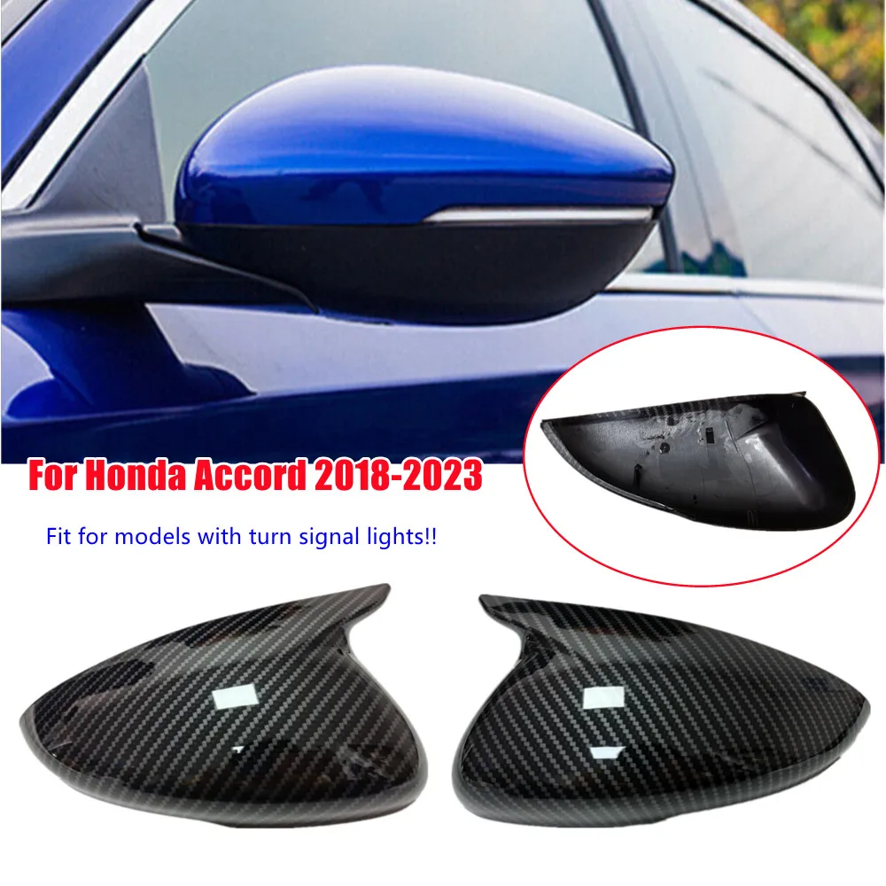 

For Honda Accord 2018 2019 2020 2021 2022 2023 Car Replacement Rearview Side Mirror Cover Wing Cap Door Housing Shell Trim