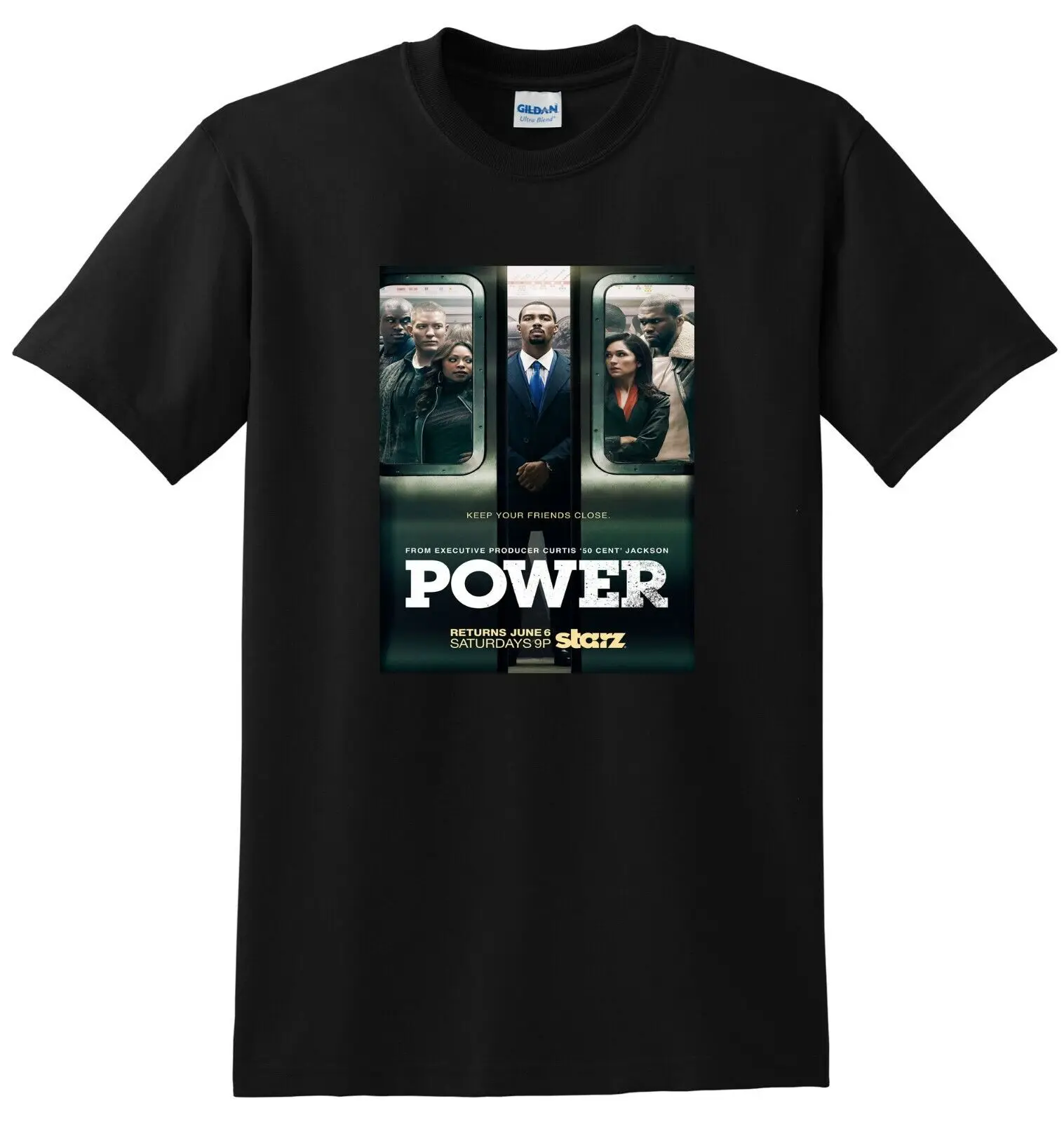 Power T Shirt Tv Show Season 1 2 3 4 50 Cent Poster Tee Small Medium Large Xl