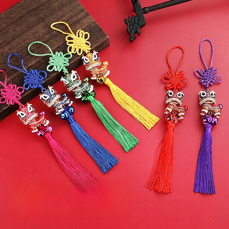 

Cross-Border Little Lion Dancing Lion Tassel Ornament Alloy Silver Gold Plated Faion Jewelry Decoration Piece