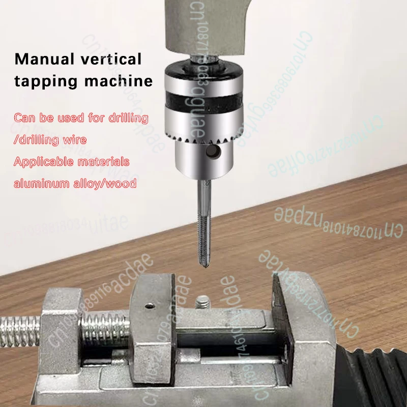 Mikro-wiertarka do gwintowania pionowego, ręczna gwintownica z regulacją, klucz do gwintowania, klucz stołowy, przedłużona grzechotka, wahadłowy ramieniak sondy.