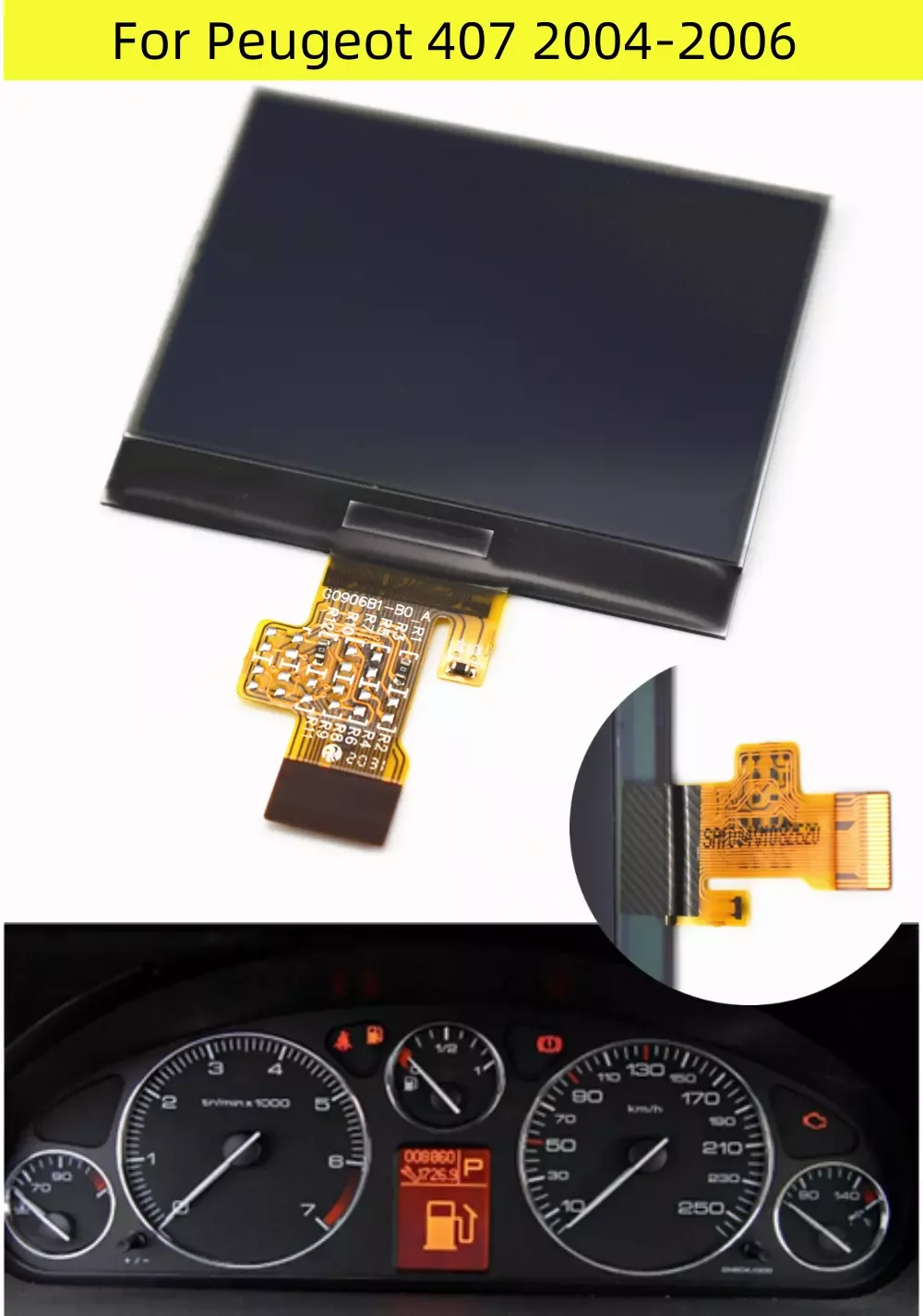 

Кластер приборной панели для Peugeot 407 407SW 407 Coupe VDO A2C53119649 9658138580 кластер приборной панели