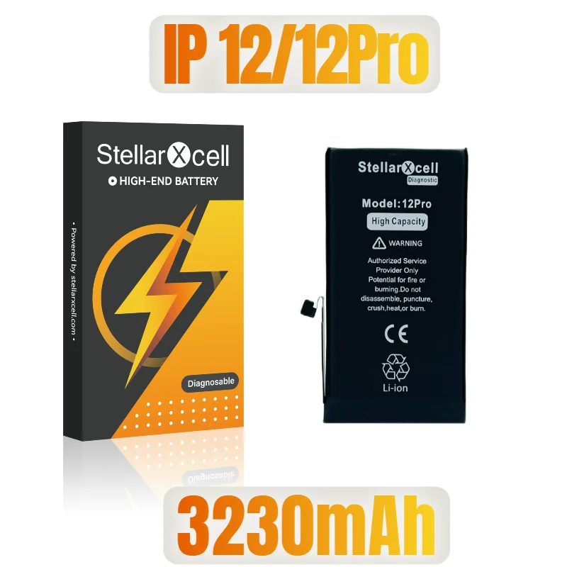 StellarXcell Diagnostische Batterij Geen onbekende onderdelen geen pop-up bericht voor iphone 12mini 13Promax 14Plus 15Pro max Met gratis tools - afbeelding 1