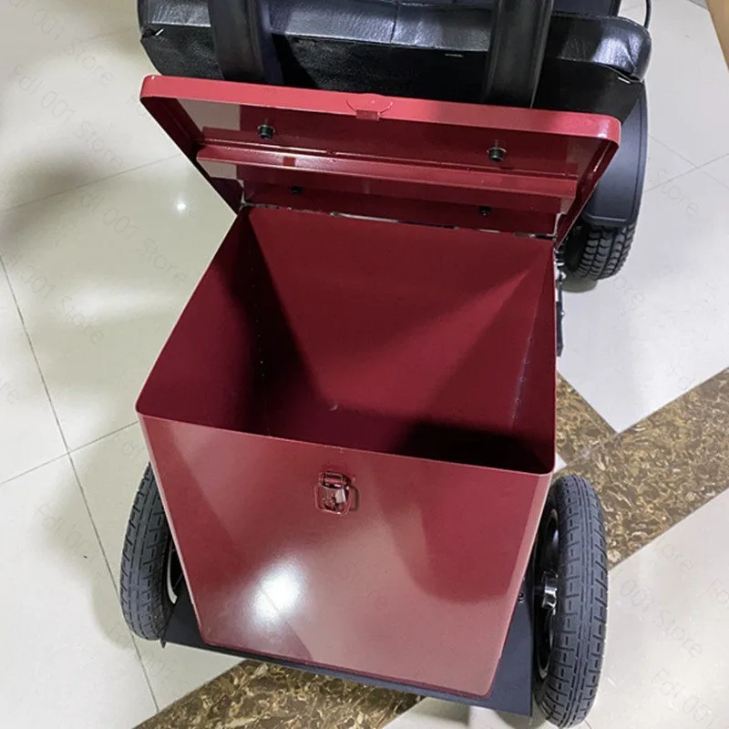 Electric Wheelchair Double Seat Trailer Kit, Rear Mounted Add-On for Passenger, Enables Two Person Travel Together
