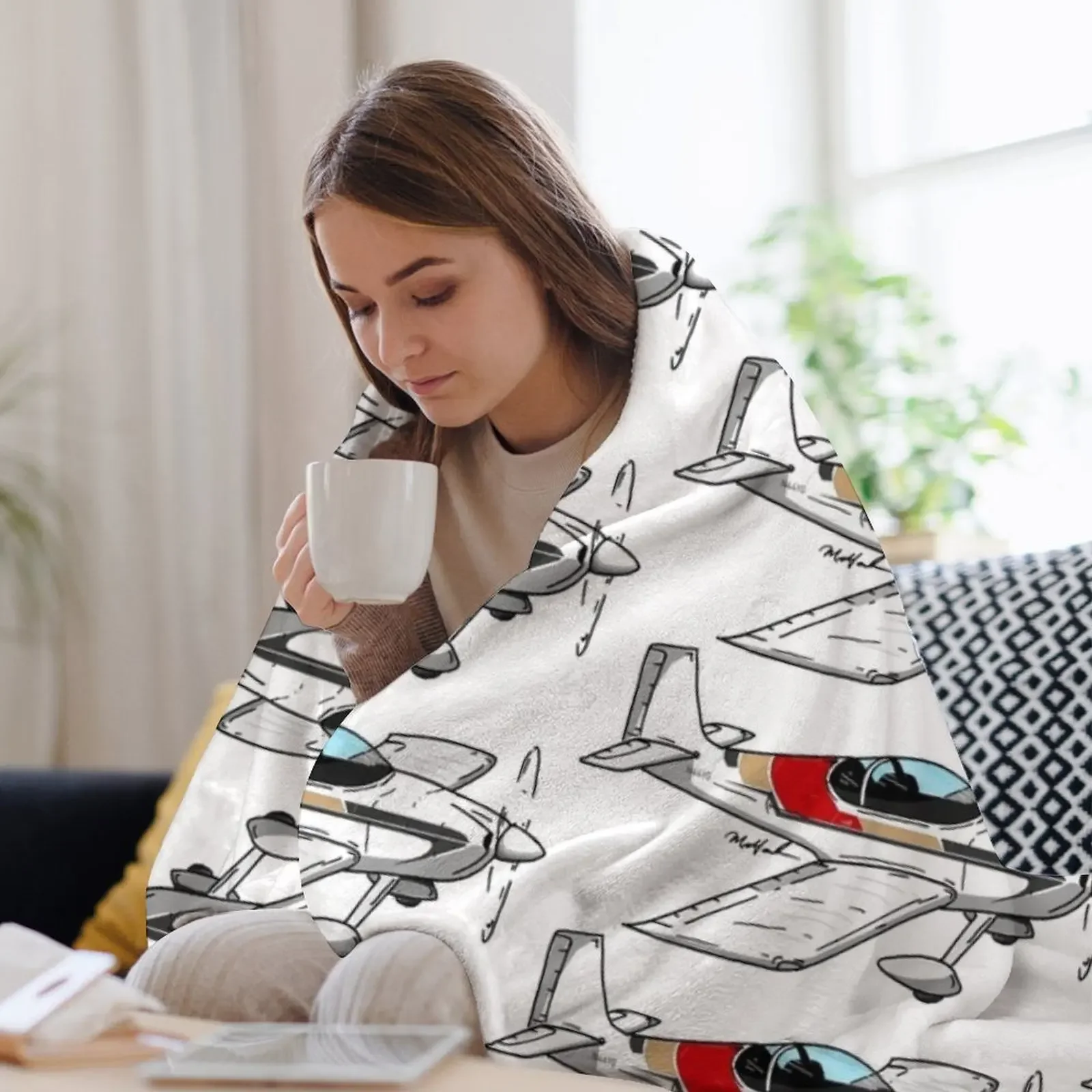 2010 RV-6 N44YG Throw Blanket Cute Quilt Blankets For Baby Custom Blankets