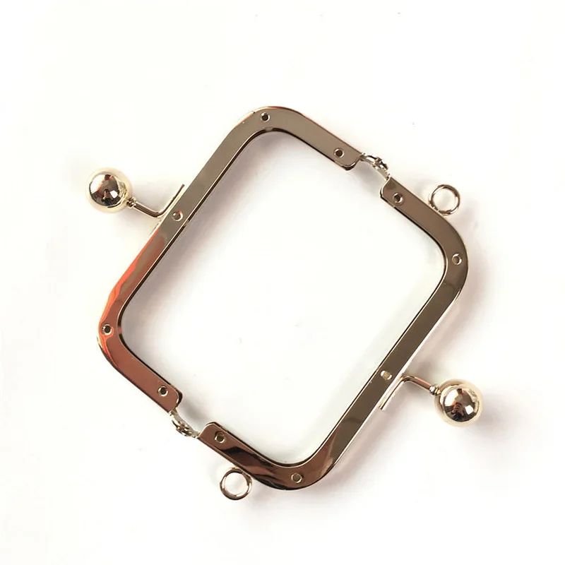 10.5cm Metal Purse Frame Antique Bronze Square Kiss Clasp Handle for Bag Sewing Craft Coin Purse Frame Kiss Clasp Accessories