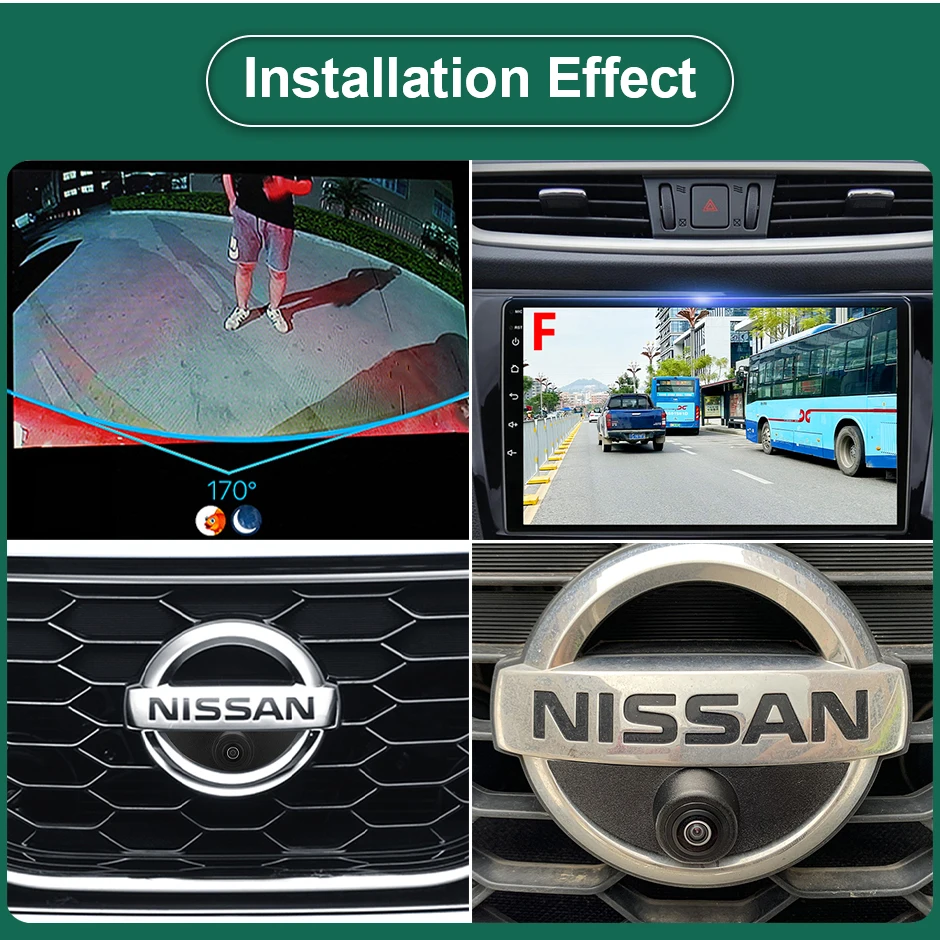 CCD AHD 1080P Vehicle logo Car Front View Camera For Nissan Xtrail T30 Tiida Qashqai J10 J11 Pathfinder March Patrol 370Z