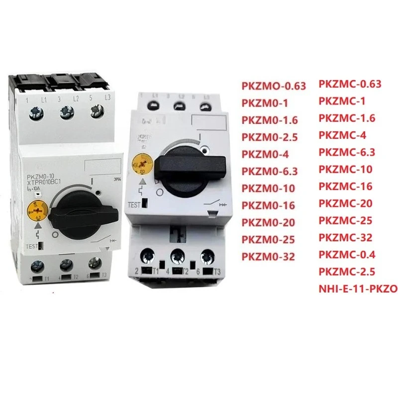 PKZM0 PKZMC Motor Circuit Breaker 0.63A-32A NHI-E-11-PKZ0 Adjustable Overload Short Circuit Motor Protection Switch