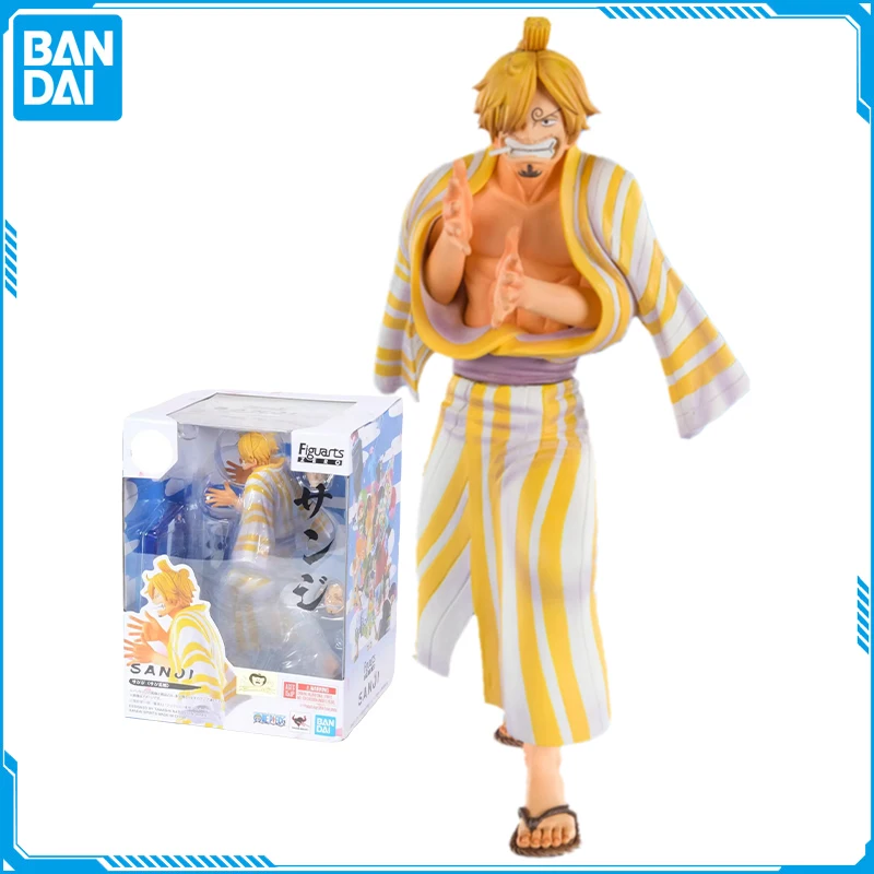 Genuine BANDAI Figuarts ZERO Anime ONE PIECE Vinsmoke Sanji Wano Country Sangoro Action Figure Collection Model Toy Kids Gift