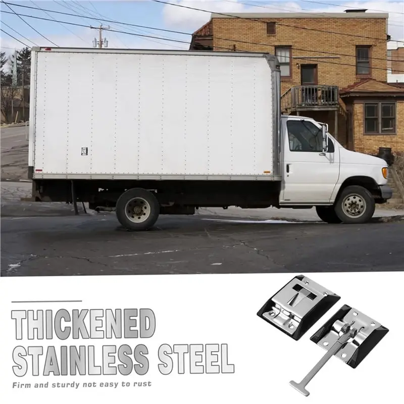 4X RV Door Holder, Camping Entry Door Holder Latch, Stainless Steel Trailer T Style Entry Door Catch Holder, Door Hook