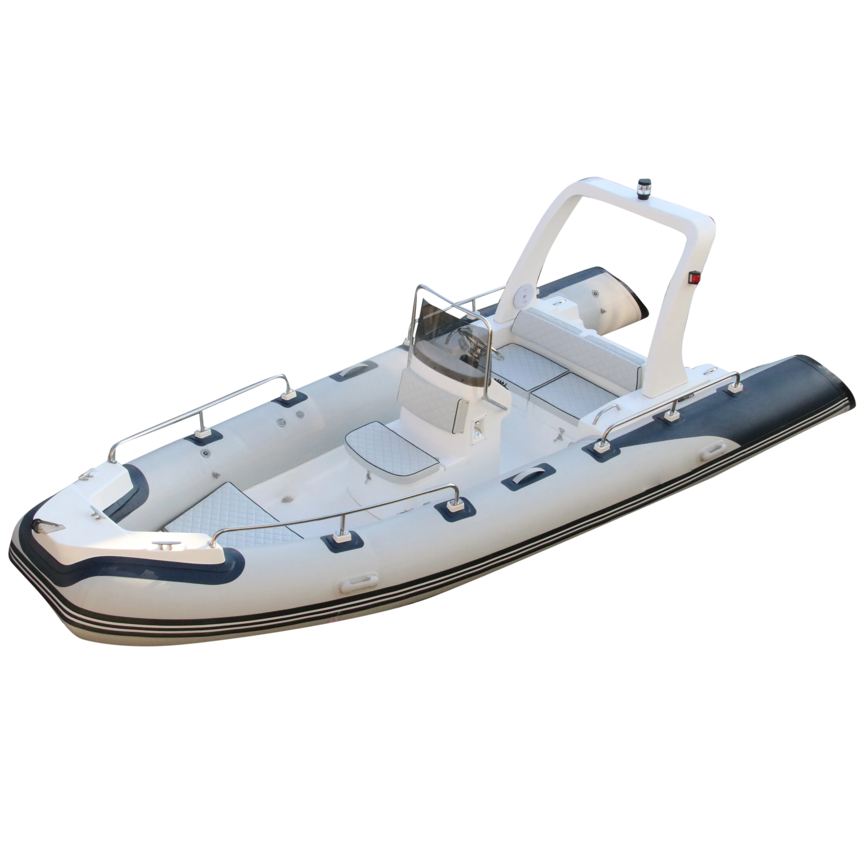 Goboat RIB540 Rigid Inflatable Boat CE PVC Or Hypalon Luxury Fiberglass RIB Dinghy Fishing Accessories Carpfishing Equipment