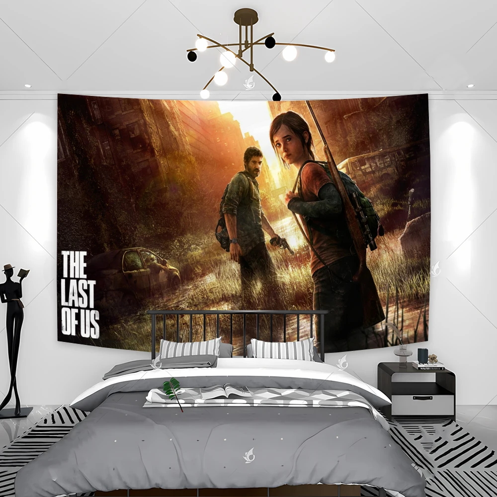 90x150cm The Lasts Of Us 3d Tapestry Wall Art Game Poster Living Flag Room Bedroom Game Room Bed sheet backdrop