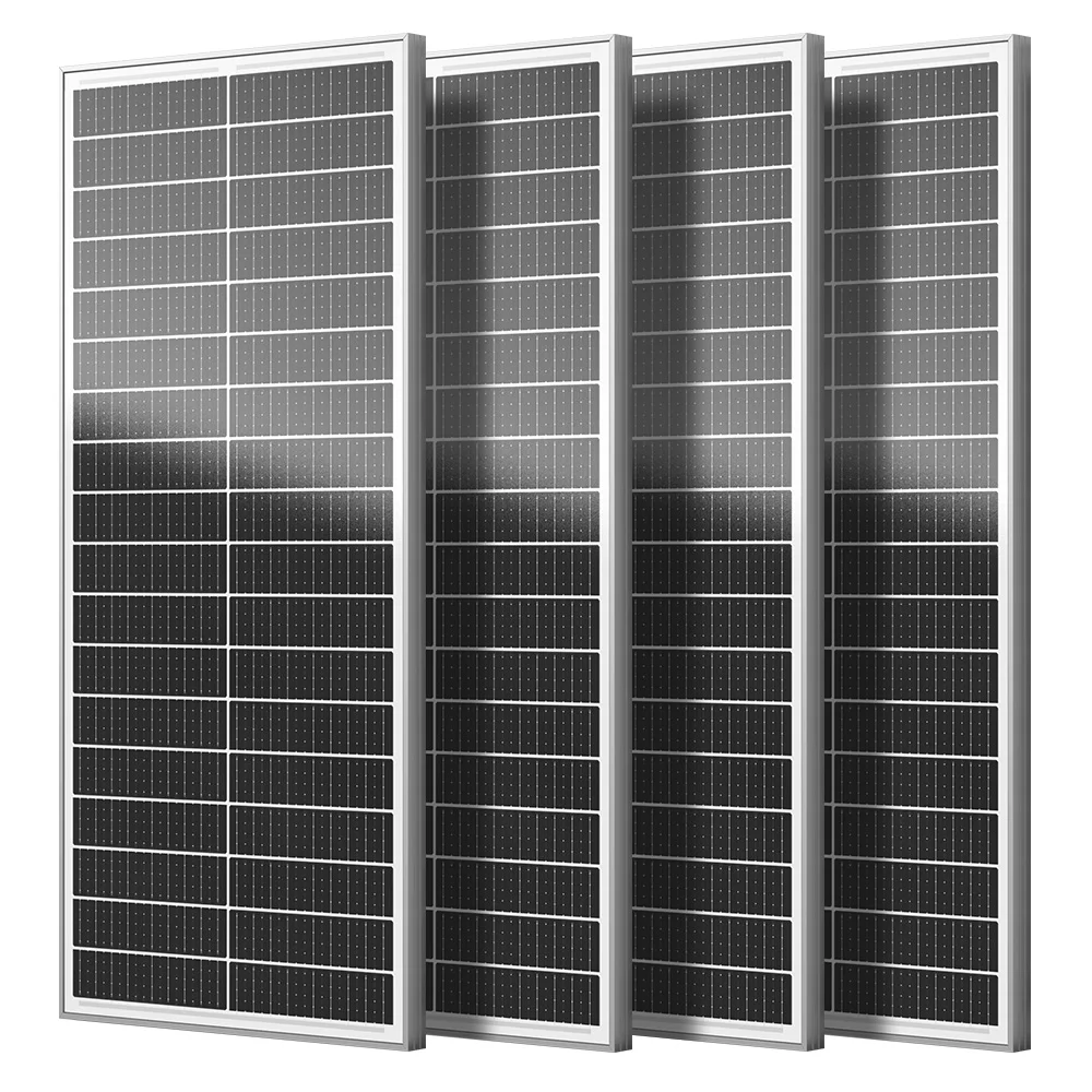 RVPOZWER 12.8V 100W/200W/300W/400W 18BB Rigid Solar Panel N-Type Mono Cells Waterproof PV Module for Camping Home RV image 3