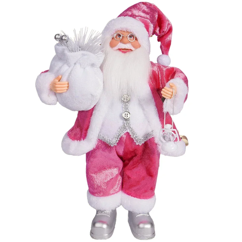 Decoración navideña Navidad sentada Diseño temático navideño de Papá Noel Adición festiva Regalos perfectos Prácticos y delicados