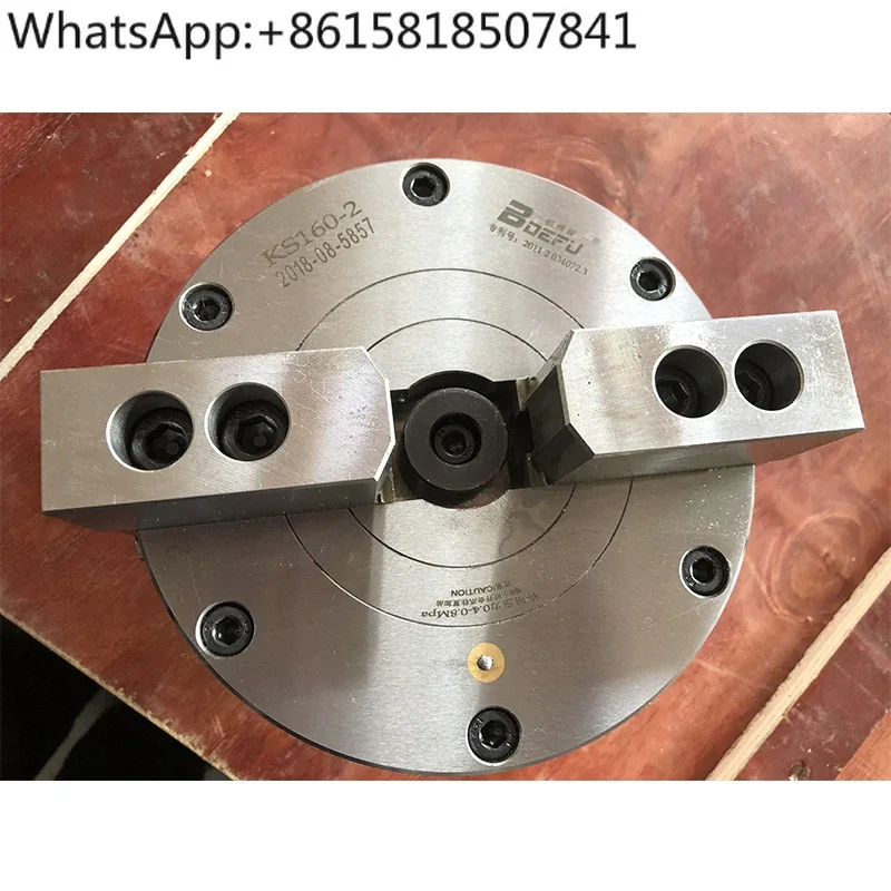 Two-jaw self-centering pneumatic chuck 456810 inch 3-grip chuck 160/200/250 inner support and outer clamp lathe