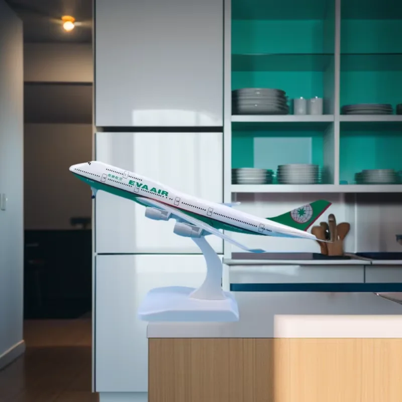 

Souvenirs 20CM 1:400 Scale Evergreen Airlines B747 Airplane Model Toy Alloy Aircraft Plane Airliner Collectible Gift Display