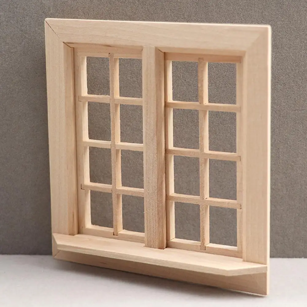 Practical Realistic Lightweight 1:12 Dollhouse Miniature Furniture DIY Accessories Fairy House Window Dollhouse Pane